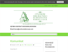 Tablet Screenshot of centrumdekoracji.com